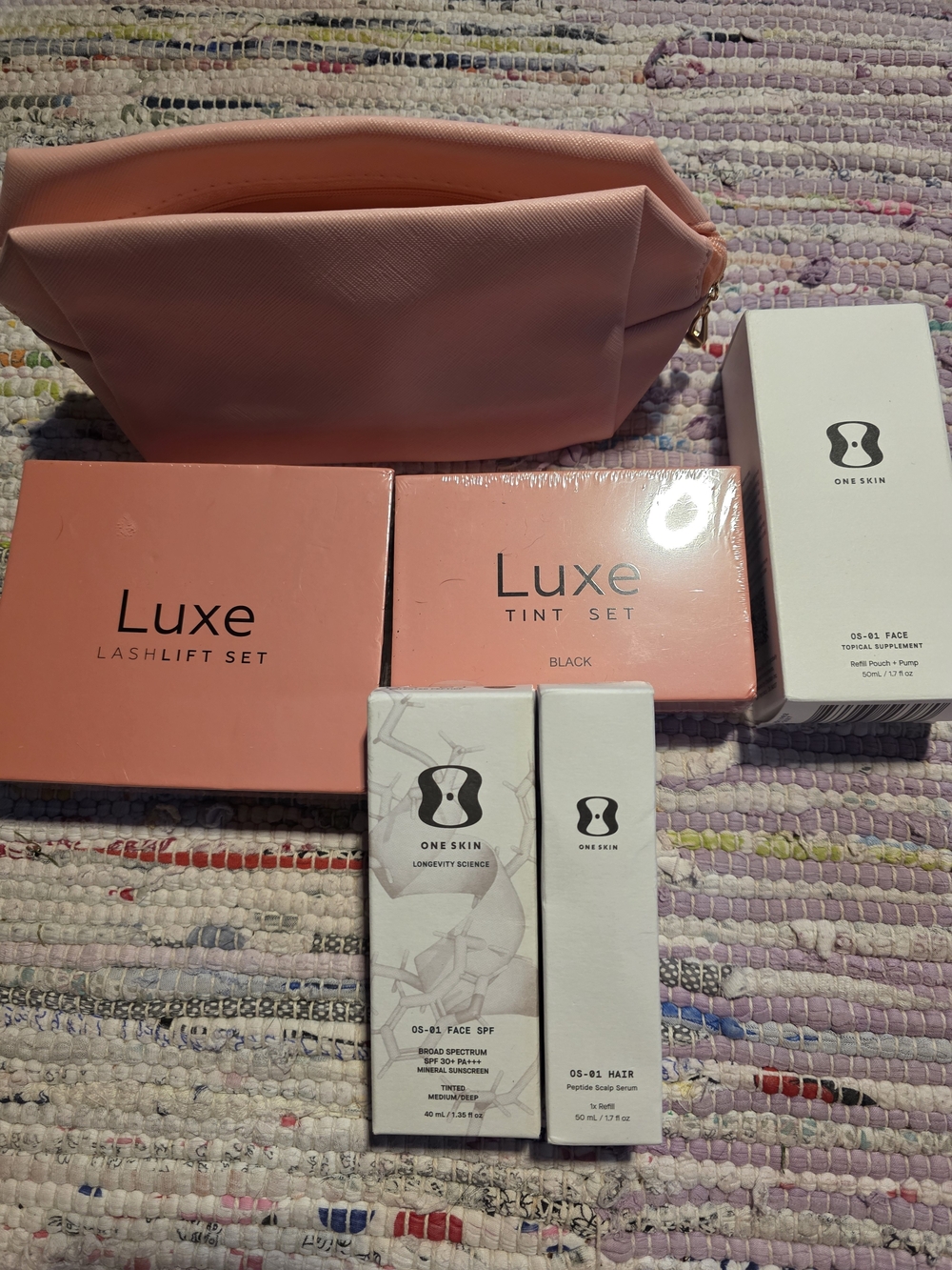 Luxe Pink Lash & Tint Set with One Skin Face and Hair Care